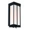 Designers Fountain Eads 12 in  Matte Black LED Outdoor Wall Lantern with Etched White Glass Shade D248L-5OW-MB - alternate 1